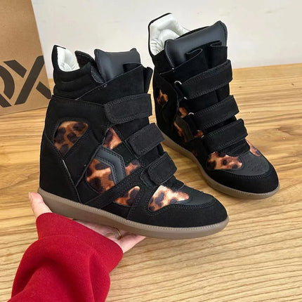 2026New Women's Shoes 7cm Inner Height-increasing Sport Shoes Fashion High-top Casual Shoes Women's Sneakers Zapatillas De Mujer