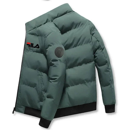New 2026 Autumn/winter Men's Short Jacket, Fashionable Outdoor Casual Stand-up Collar Zipper Men's Cotton-padded Jacket