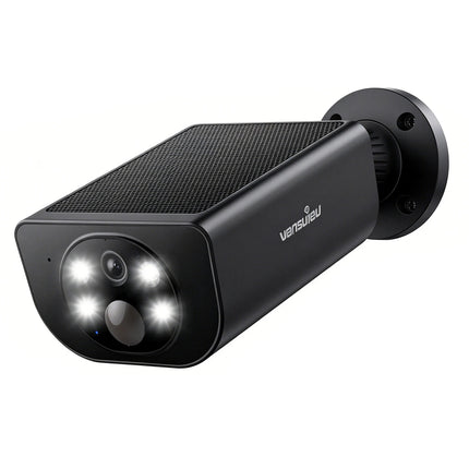 Wansview 2K Solar Security Camera Wireless Outdoor Surveillance with Motion Detection IP65 Waterproof Solar-Powered CCTV for Home Safety 2-Way Audio Color Night Vision