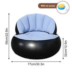 Blue-With air pump
