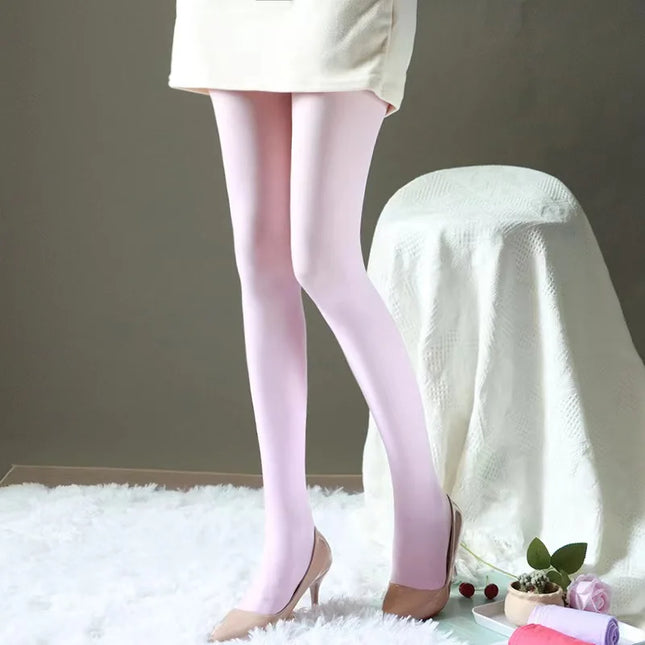 Frühling Herbst 25 Bonbonfarben Sexy Strumpfhose für Damen Übergröße Hochelastische Strumpfhose NICHT Transparent Schöne Beine Strümpfe