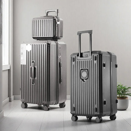Ultra-Large Capacity Thickened Suitcase Set ABS+PC Material Trolley Case  USB Charging Interface Universal Wheels Luggage