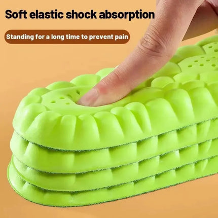 4D Super Soft Sports Insoles Shock Absorption Arch Support Orthopedic Shoe Pads For Running Basketball - product image from B