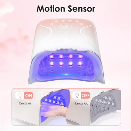 Customized Nail Art Equipment 115W Charging Nail Dryer 45 Beads Professional UV Led Nail Lamp