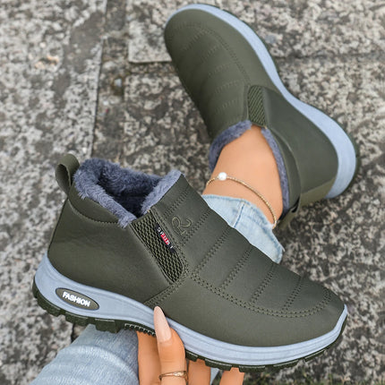 Men Women Unisex Super Warm Winter Snow Boots Thick Sole Arctic Insulated Ankle Boots Heat Lock Lining Solid Outdoor Footwear