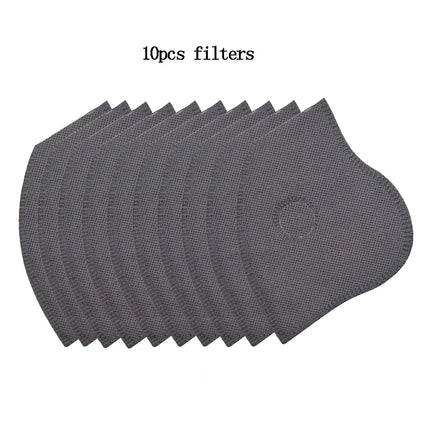 Cycling Face Mask Sport Washable Reusable with Filter Dust Mask Summer Facemask for Men Bandana Activated Carbon Filters