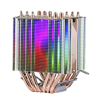 6 Heat Pipe Twin Towers Air-cooled Computer Cooler CPU Cooling 90mm Fan 4pin/PWM Installing LGA2011 2066 x79 x99 2099 E5 E3 AMD
