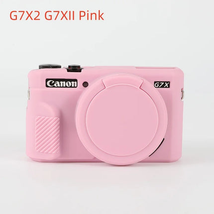 Camera Soft Silicone Skin Cover For Canon G7XII G7X2 G7X Mark 2 G7X3 Body Rubber Case Bag For G7 X Mark III With Lens Protector