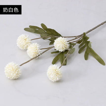 4pcs Artificial Flowers Dandelions Ornament Decorative Dandelion Bouquet Faux Dandelion Flowers Grace Plastic Bride Puff Ball