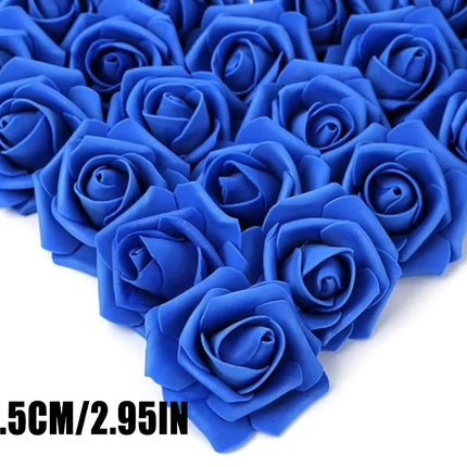 20~200pcs Foam Rose Artificial Flowers Head Teddy Bear Rose Handmade DIY Gift Decoration Wedding Valentines Day Home Decor