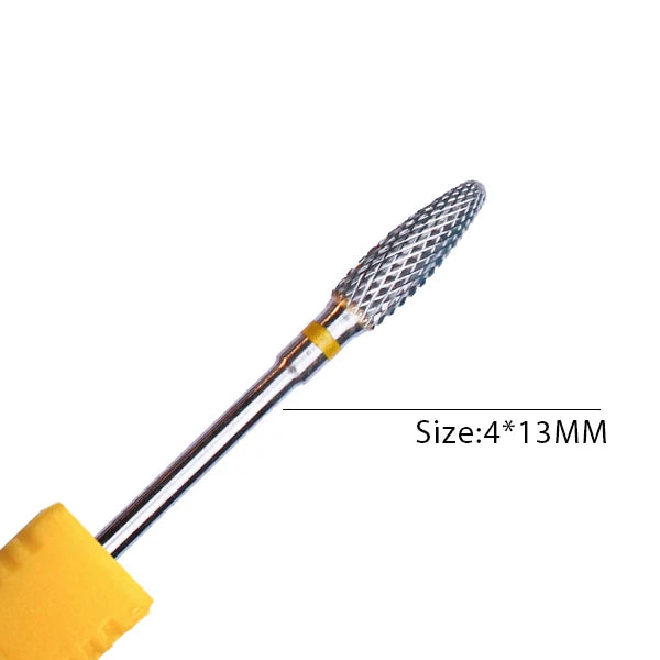 Broca de carburo de tungsteno para uñas, fresa giratoria, cortador de uñas, brocas para máquina de perforación eléctrica, herramientas de manicura y pedicura
