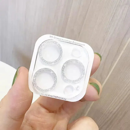 Bling Glitter Diamond Camera Lens Protector For Apple Iphone 16 15 13 12 Pro Max Sreen Protectors Film For IPhone 16 14plus