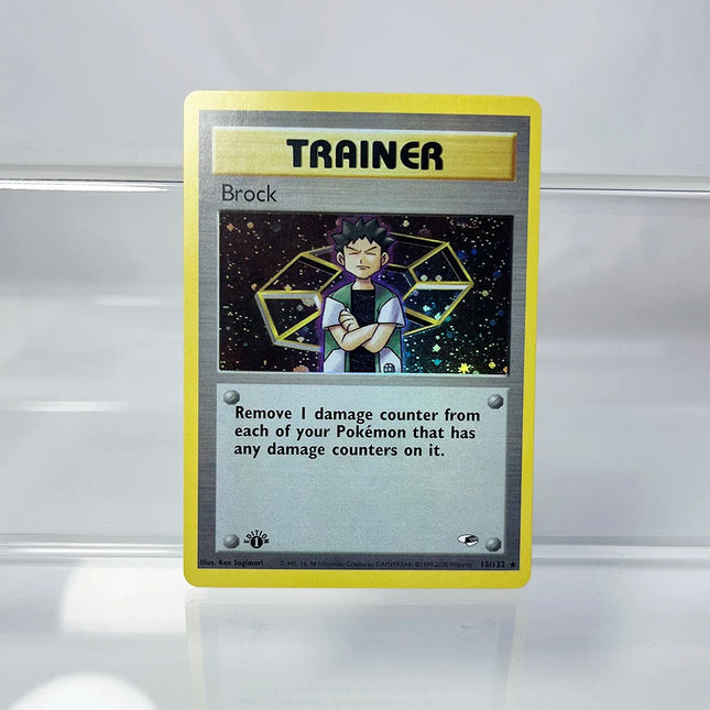 PKM Karten 1. Auflage Gym Challenge 1996 Basis Set Einzelne Folienkarten Mewtu Gengar Raichu Spielsammlungskarten PTCG Proxy Karten