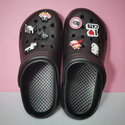 Woman Slippers With Halloween Charms Sandals Women Flip Flops Designer Shoes White Black Clogs Beach Comfortable Platform Mules