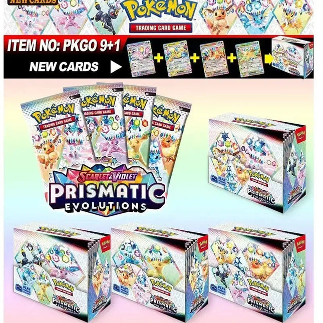 360 Stück Pokémon-Karten Bestimmte Rivalen Prismatische Entwicklungen Scharlachrot Violett 151 PALDEAN Englischer Booster Battle Sammelkartenspiel