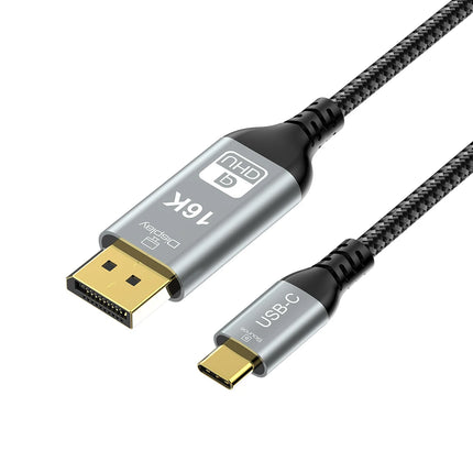 USB C Thunderbolt 5 to DisplayPort 2.1 16K Video 240W Charging Extension Cable 80Gbps Data Transfer 8K 60Hz 4K 240Hz Ultra HD