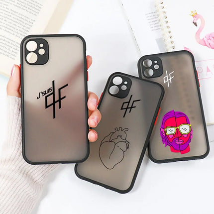 PNL QLF Rapper Singer Phone Case For iPhone 16 15 11 12 14 13 Pro Max Mini X XS XR 7 8 Plus SE Shockproof Matte Cover Fundas