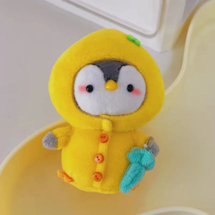 Cute Animal Plush KeyChains Stuffed Panda Little Tiger Key Chain Pendant Simulation Tiger Doll Plush Toy  Gifts