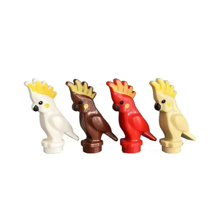 MOC Animal Scene Building Blocks Cats Dogs Sheep Pigs Chickens Eagle Parrots Dolphin Zoo Fram Accessories DIY Toys Bricks T14