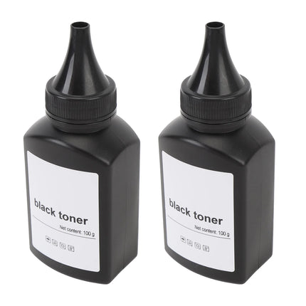 2 Pcs Printer Toner Refill 200g Black Toner Refill Powder for 1610 M2070 4321 3110 3200 PE220 PE120 3150 E210 E230 E260 E350