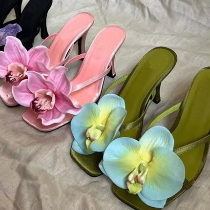 2026 New Women's Shoes Fashion Flower High Heeled Sandals for Woman Exquisite Model Casual Shoes Designer Shoes Zapatos De Mujer