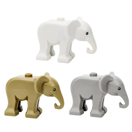 MOC Animal Scene Building Blocks Cats Dogs Sheep Pigs Chickens Eagle Parrots Dolphin Zoo Fram Accessories DIY Toys Bricks T14