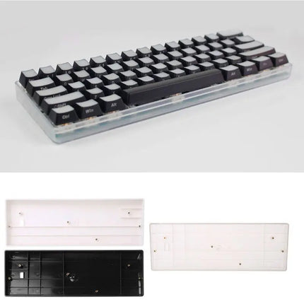 Keyboard Base for SEAT GH60 Compact Keyboard Base for SEAT 60% Keyboard Poker2 Plastic Frame for CASE Transparent