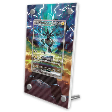 Pokemon Display Cards PTCG Reshiram Zekrom Charizard Espeon Latias SV11 151 Anime Game Expand Art Gifts Acrylic Protective Case