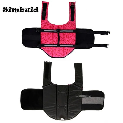 Dog Life Jacket Reflective Adjustable Large Dogs Swimwear Safety Vest Surfing Sailboat Enhanced Buoyancy Pet Lifejackets