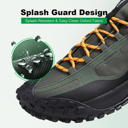 Baasploa Men Hiking Shoes Comfort Soft Waterproof Male Trekking Sneakers Fashion Resistant Non-slip Outdoor Climbing Shoes