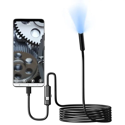 7.0MM TYPE-C Endoscope Camera IP67 Waterproof 6 LEDs Adjustable USB Android Flexible Inspection Borescope Cameras - product i