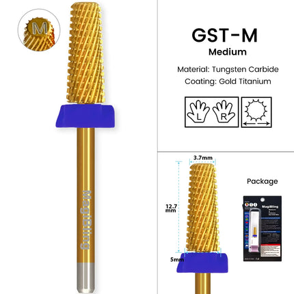 Tapered Barrel Nail Drill Bits Carbide Nails Grinding Head Milling Cutter 4XC Hard Soft Gel Removal Polishing DIY Tools
