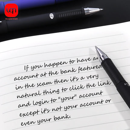 Matte Black 0.7mm Signature Gel Pen Set with Large Capacity Replaceable Refills Business Office Writing Pens