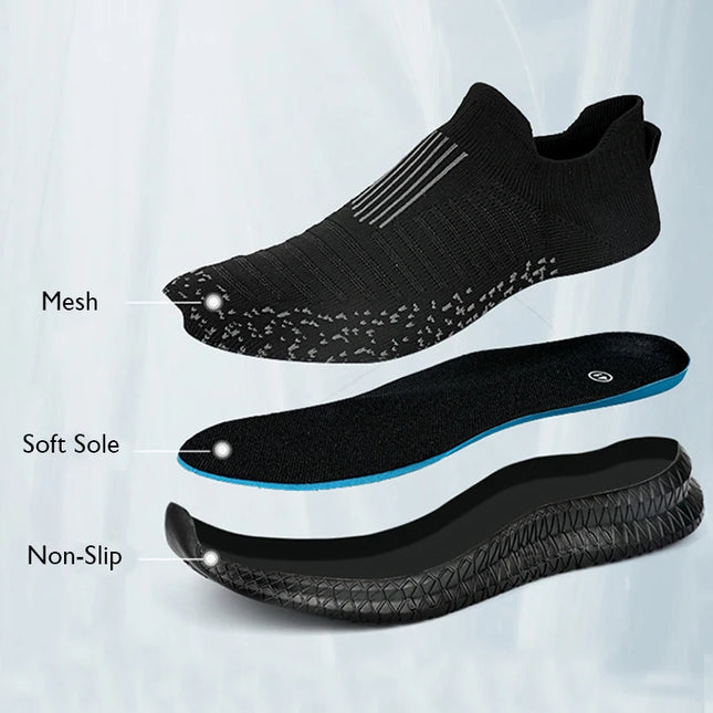 Breathable Men Casual Shoes Lightweight Outdoor Male Walking Shoes Anti-slip Men's Sneakers Slip on - product image 2
