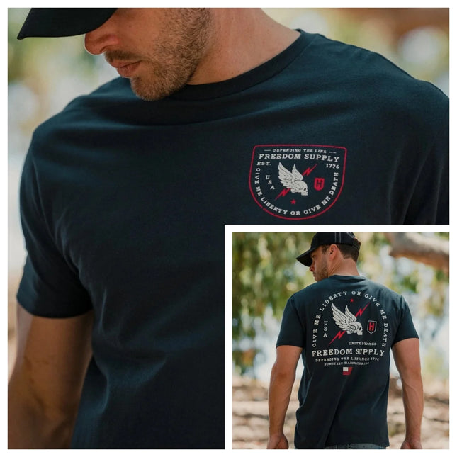 Nueva Camiseta de Hombre Estilo Obús Línea FREEDOM Grunt Militar - Apta para Ropa Deportiva Algodón Puro