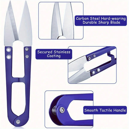 5 Pieces of Blue Sewing Tear Machine Kit, Including Thread Tear Machine, Suture Tear Machine, and Scissors for Removing Stitches