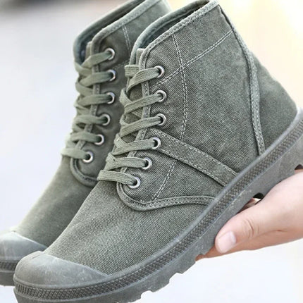 Canvas Shoes Men's Casual High-top Shoes Men's Thick-soled Shoes Comfortable Sports Shoes Men's Retro Casual Shoes Boots