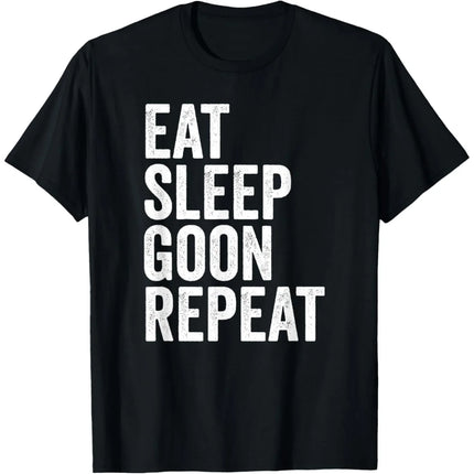 Funny Brother It's Time to Goon Meme Gooner T Shirts Men Cotton Humor Streetwear Tee Shirt Short Sleeve Unisex Loose Clothing