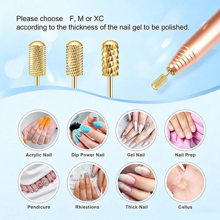 1/3 Pcs Nail Drill Bit Set Safe Titanium Steel 3/32 Inch for Nail Drilling Jewelry Making Craft Tools