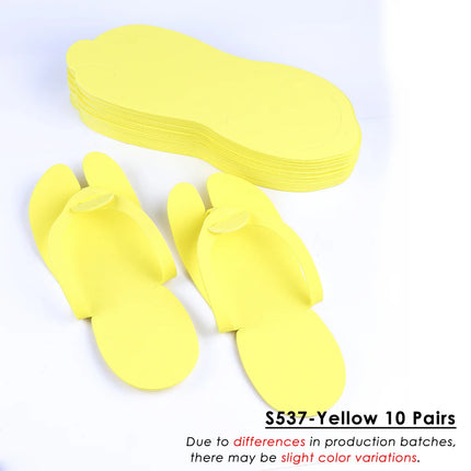 10 Pairs SPA Disposable EVA Nail Slippers Portable Lightweight Flip-flops Foldable Soft Slippers Salon Hotel Pedicure Supplies