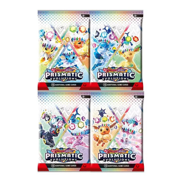 360 Stück Pokémon-Karten Prismatic Evolutions Karmesin & Purpur 151 Bestimmte Rivalen Schwarzer Blitz Englischer Booster Kampf Sammelkarte