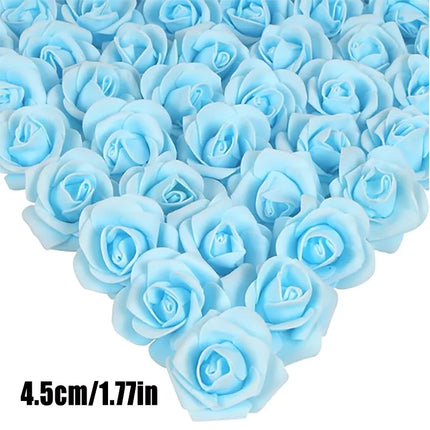 20~200pcs Foam Rose Artificial Flowers Head Teddy Bear Rose Handmade DIY Gift Decoration Wedding Valentines Day Home Decor