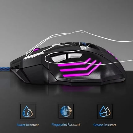 Gaming Mouse RGB Backlit Ergonomic Game Mice 7D Esports Wired Mouse Computer Mouse for Laptop PC Desktop Gamer - product imag