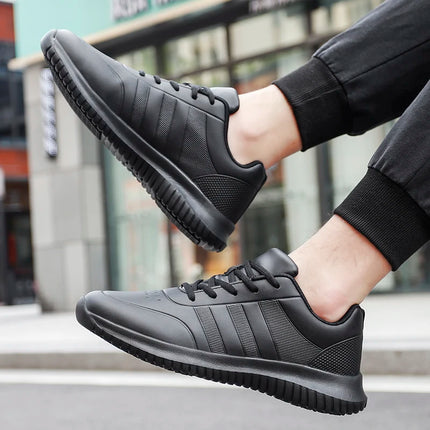 Chef shoes four season soft-sole anti-slip oil-proof waterproof portable kitchen work shoes fashion plus size casual men's shoes