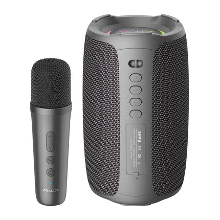 Zealot_S61 Karaoke Machine Portable Bluetooth Speaker with 1-2 Wireless Microphones Bluetooth 5.3 Home Family Singing Gifts