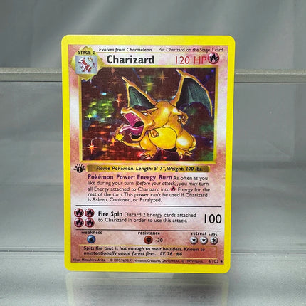 PKM Fossil/Base Set PROXY Cards Charizard Venusaur Blastoise Game Collection Cards Game Toys Card Hobbies