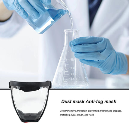 Full-Face Transparent Protection Mask with Adjustable Buckle Reusable and Heat-Resistant Facial Shield for Safety in Work