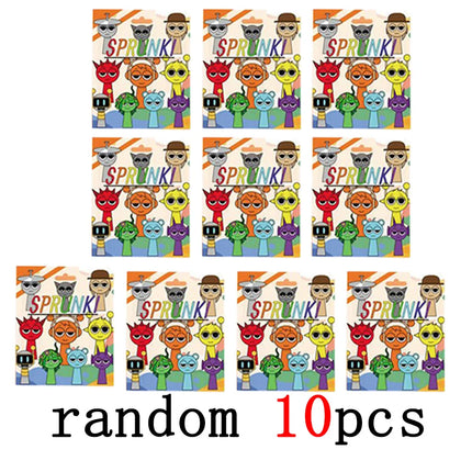 Hot 24pcs/Set Mini Sprunki Blind Box Action Figure Toy Cartoon Movie Sprunki Wenda Model Doll Figurines Kids Gift