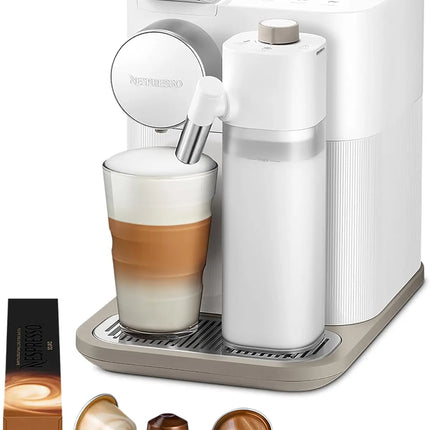 Authentic Delonghi Nespresso Gran Lattissima Automatic Coffee Machine Espresso Maker with Milk Frother for Home Office Use Original White New