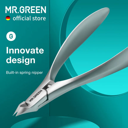 MR.GREEN Cuticle Nippers for Nail Care Professional Stainless Steel Nail Tools